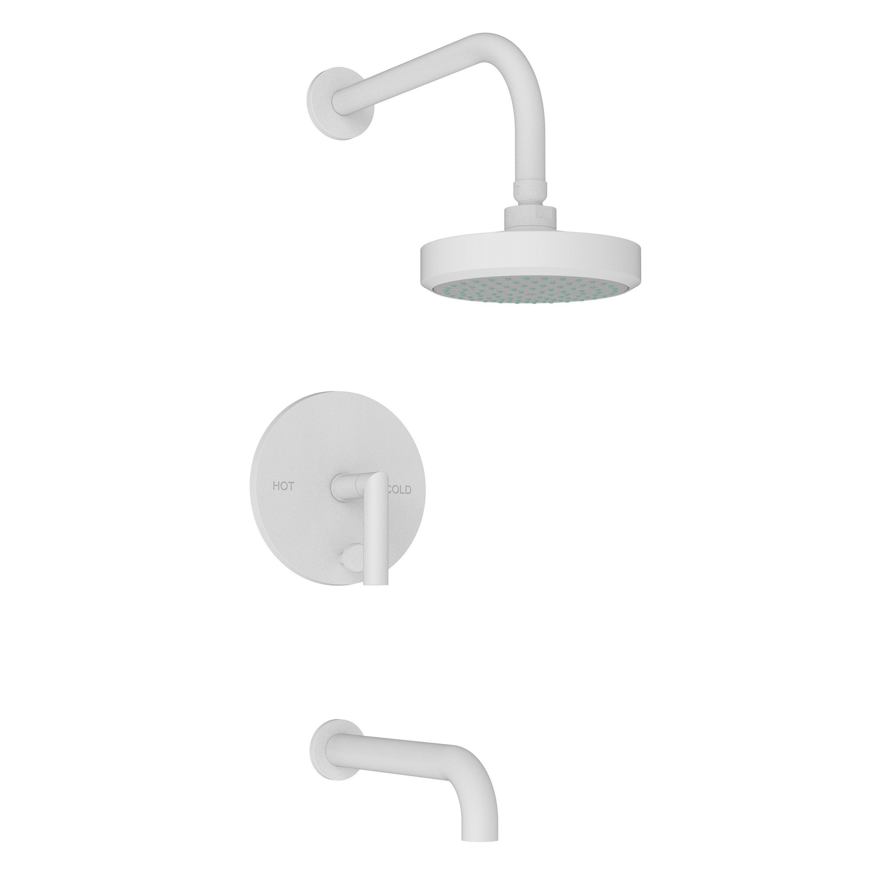 Newport Brass Pavani 3-3102BP — Kit de Tina y Regadera — Presión Balanceada — Blanco Mate