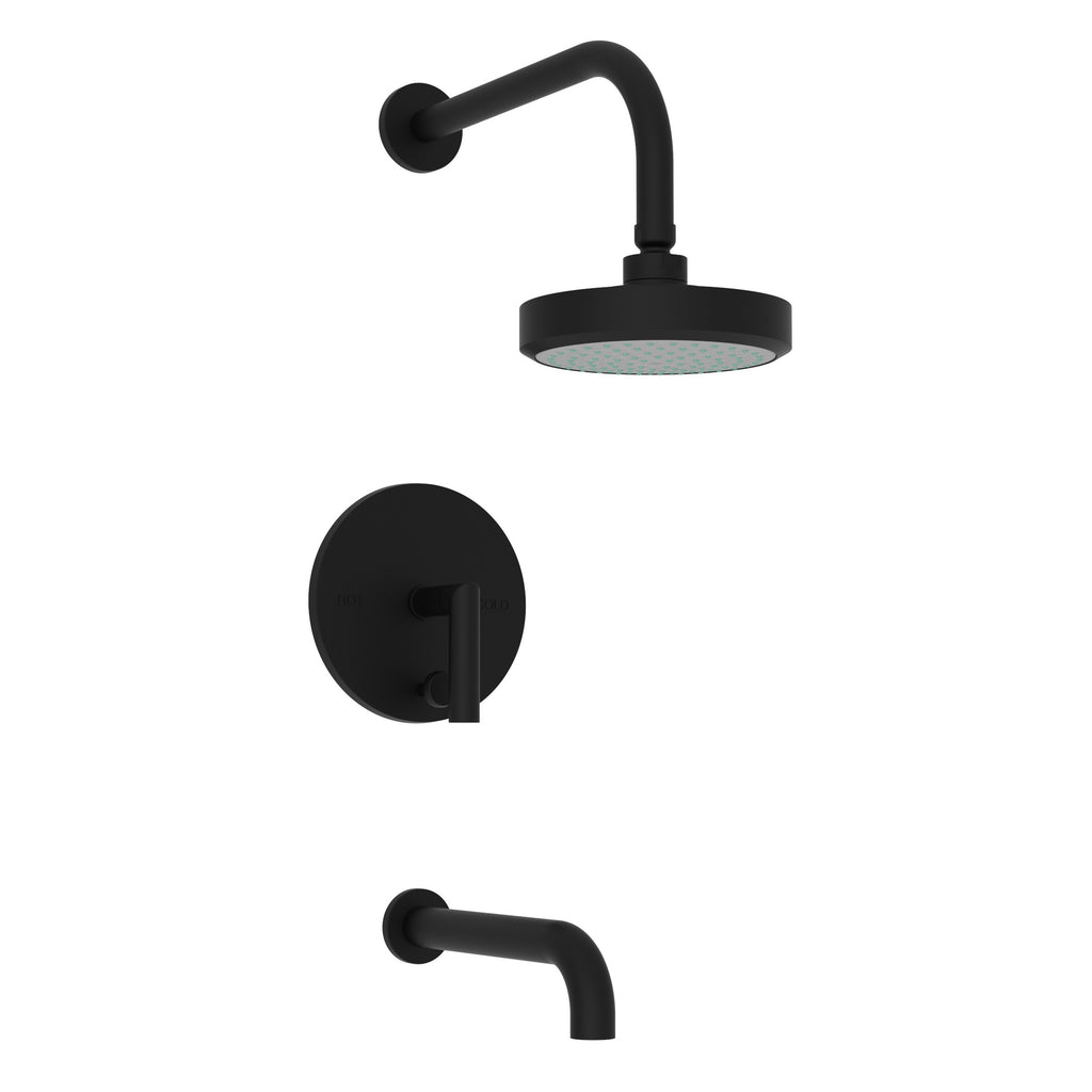Newport Brass Pavani 3-3102BP — Kit de Tina y Regadera — Presión Balanceada — Negro Mate