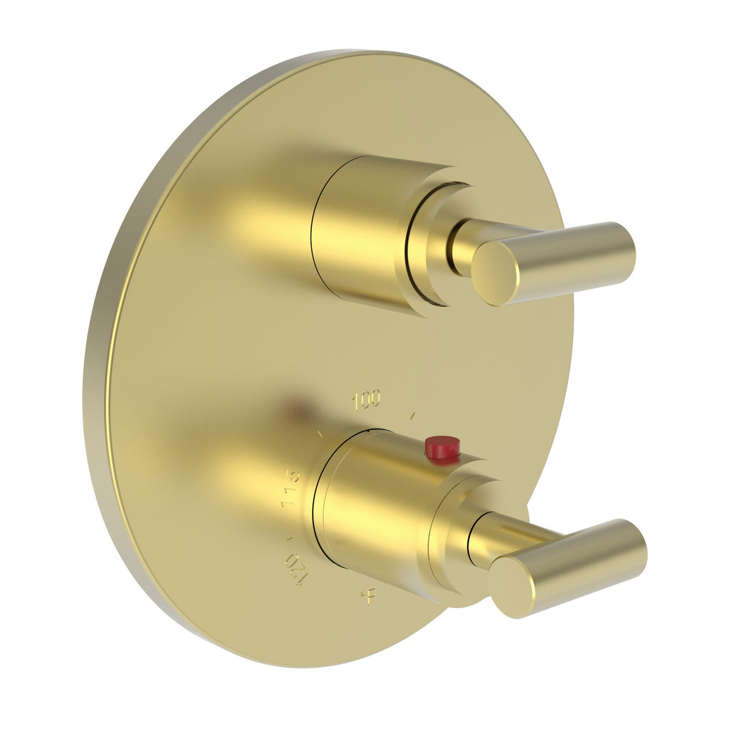 Newport Brass Pavani 3-3103TR — Placa Termostática Redonda de 1/2" — Latón Satinado (PVD)