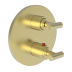 Newport Brass Pavani 3-3103TR — Placa Termostática Redonda de 1/2" — Latón Satinado (PVD)