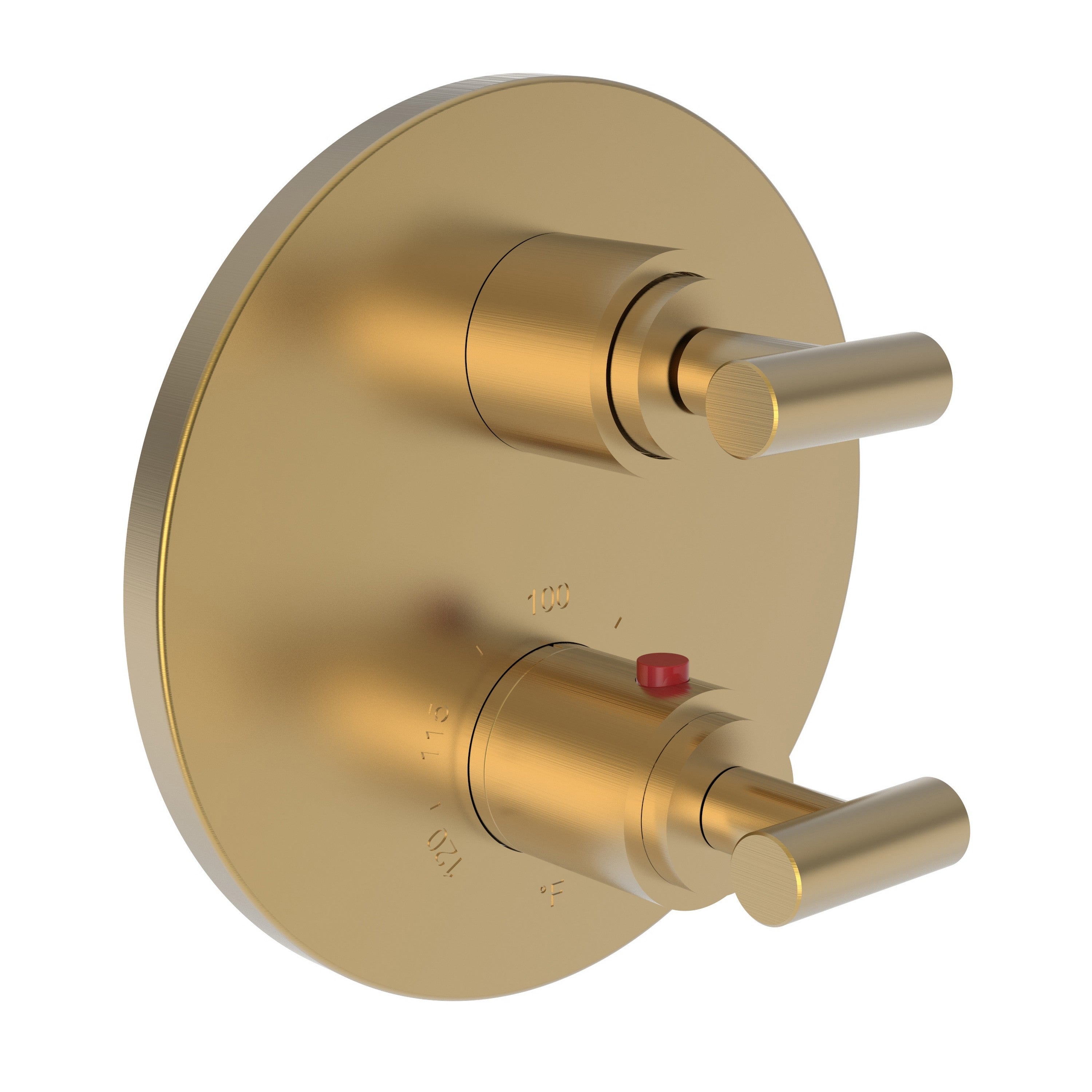 Newport Brass Pavani 3-3103TR — Placa Termostática Redonda de 1/2" — Bronce Satinado (PVD)