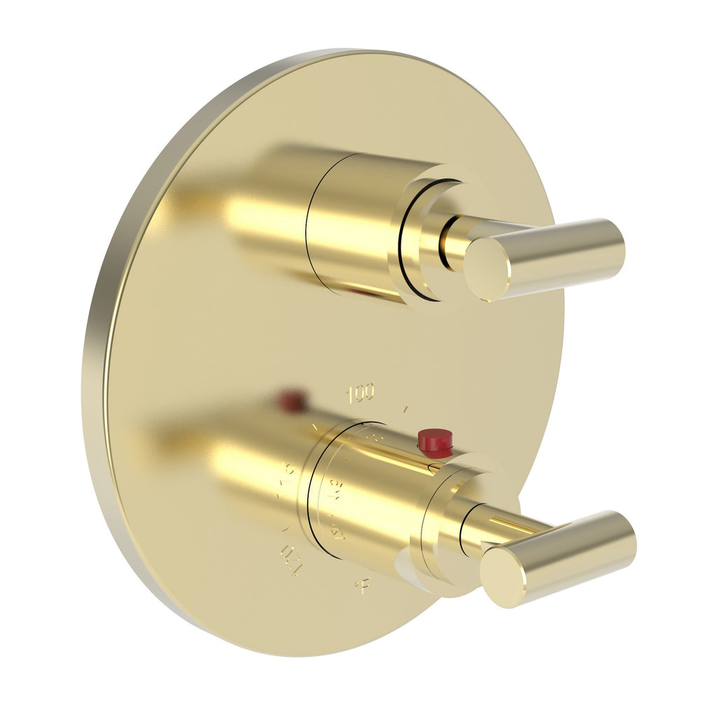 Newport Brass Pavani 3-3103TR — Placa Termostática Redonda de 1/2" — Oro Francés (PVD)