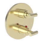 Newport Brass Pavani 3-3103TR — Placa Termostática Redonda de 1/2" — Oro Francés (PVD)