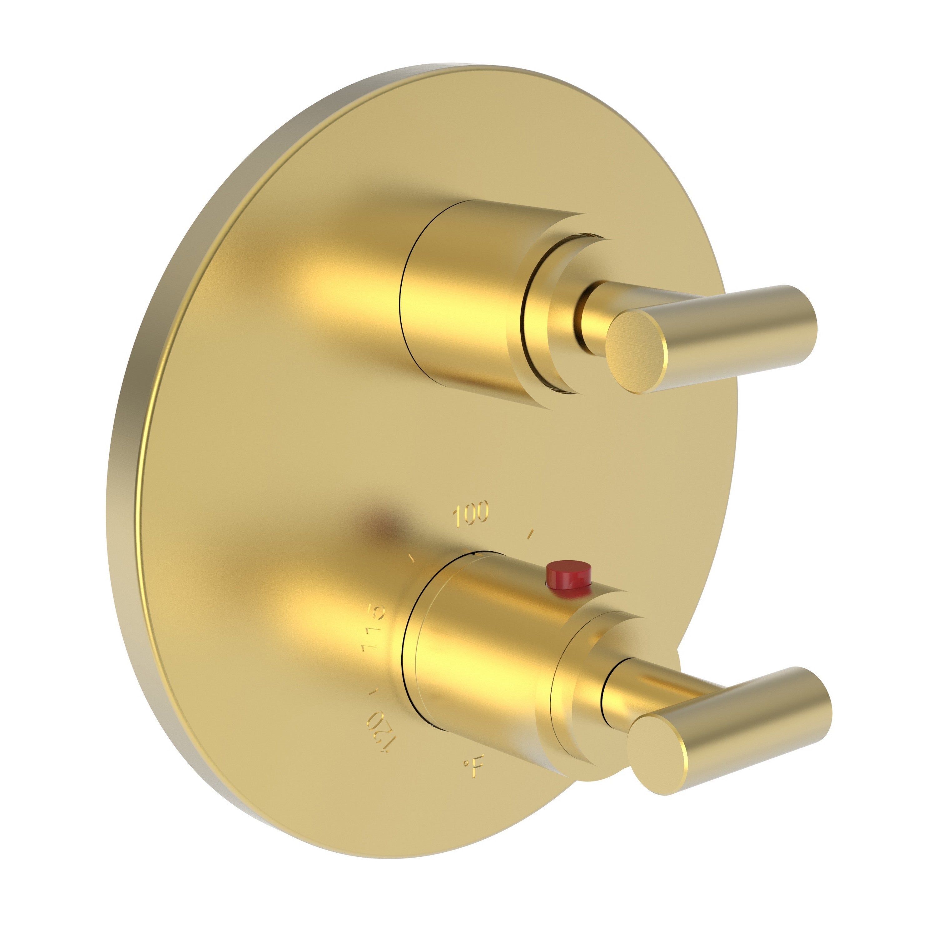 Newport Brass Pavani 3-3103TR — Placa Termostática Redonda de 1/2" — Oro Satinado (PVD)