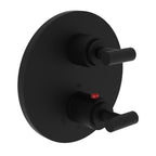 Newport Brass Pavani 3-3103TR — Placa Termostática Redonda de 1/2" — Negro Mate