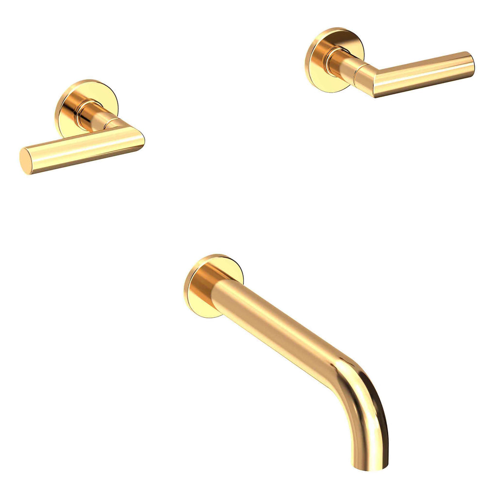 Newport Brass Pavani 3-3105 — Llenador de Tina de Pared — Latón sin Laca (Living)