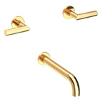 Newport Brass Pavani 3-3105 — Llenador de Tina de Pared — Latón sin Laca (Living)