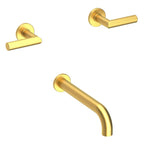 Newport Brass Pavani 3-3105 — Llenador de Tina de Pared — Latón Satinado (PVD)