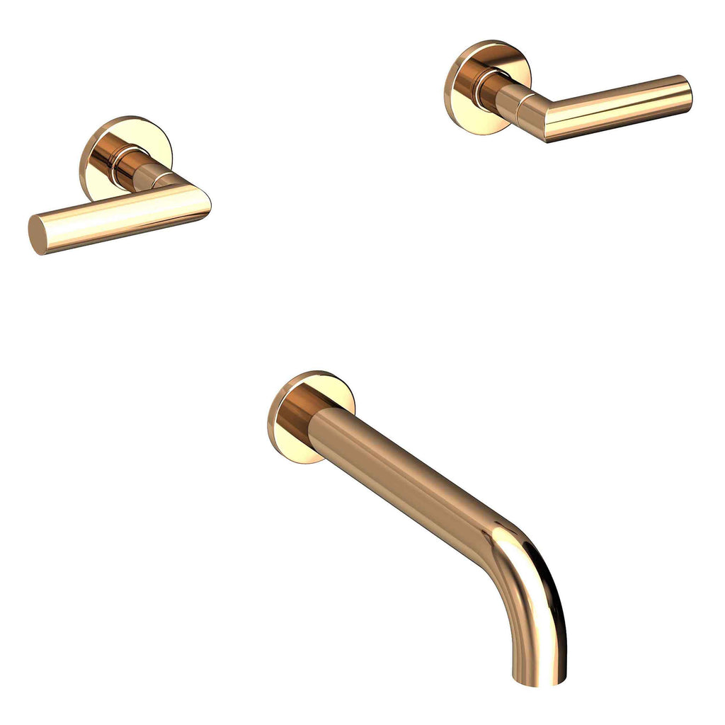Newport Brass Pavani 3-3105 — Llenador de Tina de Pared — Oro Francés (PVD)