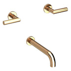 Newport Brass Pavani 3-3105 — Llenador de Tina de Pared — Oro Francés (PVD)