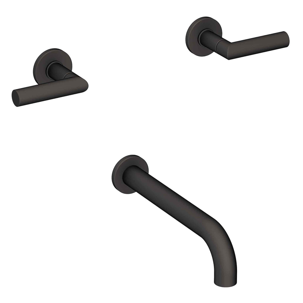 Newport Brass Pavani 3-3105 — Llenador de Tina de Pared — Negro Mate