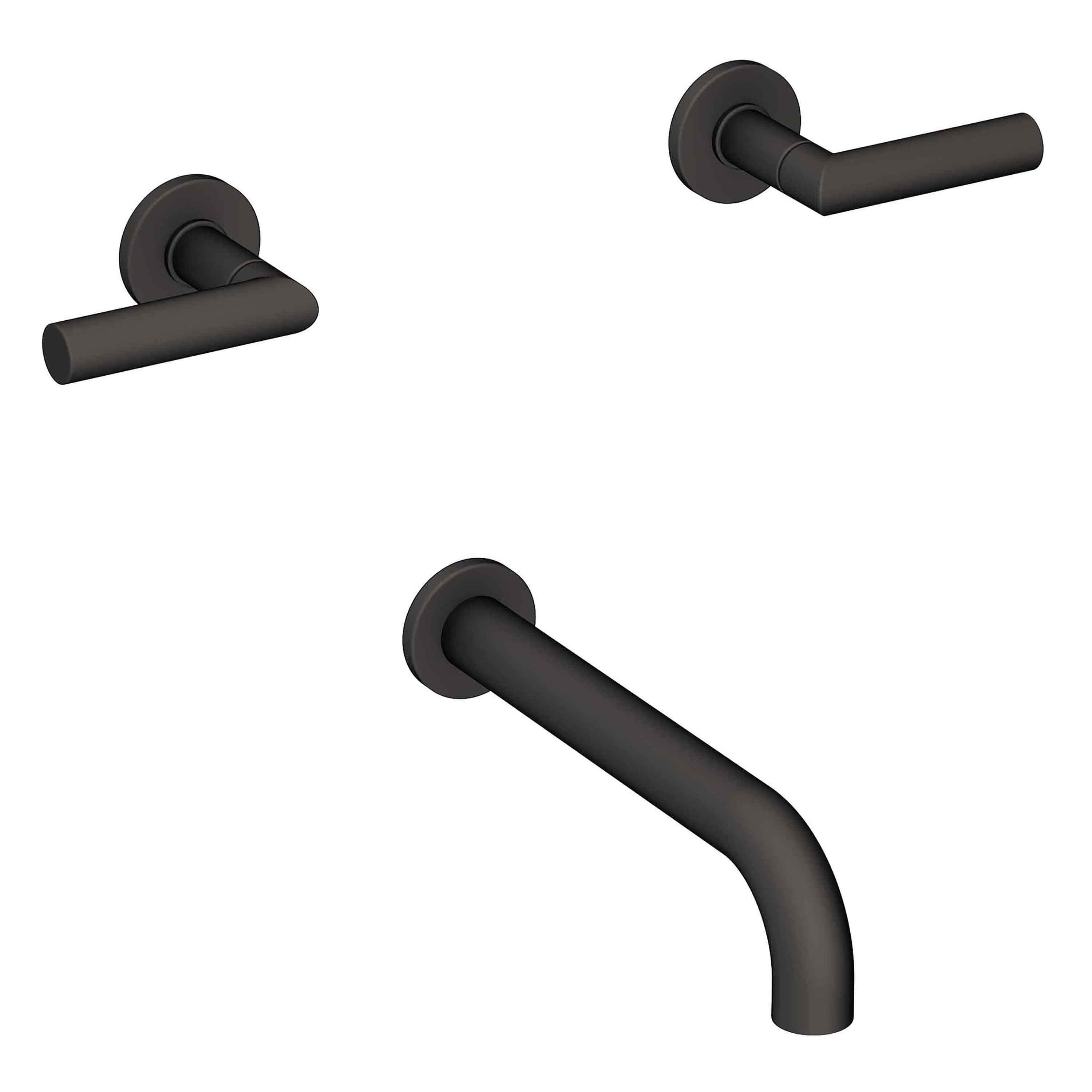 Newport Brass Pavani 3-3105 — Llenador de Tina de Pared — Negro Mate