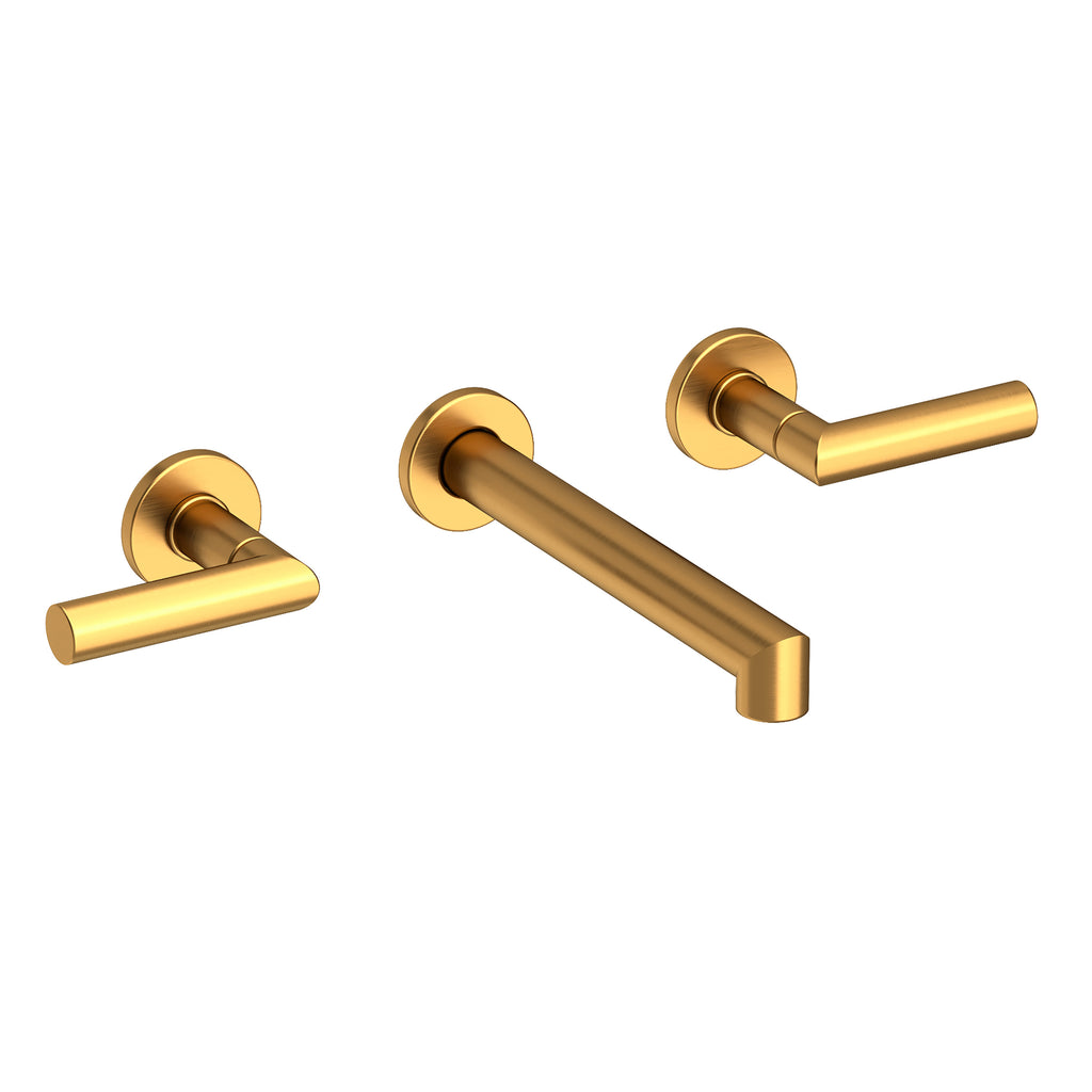 Newport Brass Pavani 3-3121 — Llave de Lavabo de Pared — Oro Satinado (PVD)