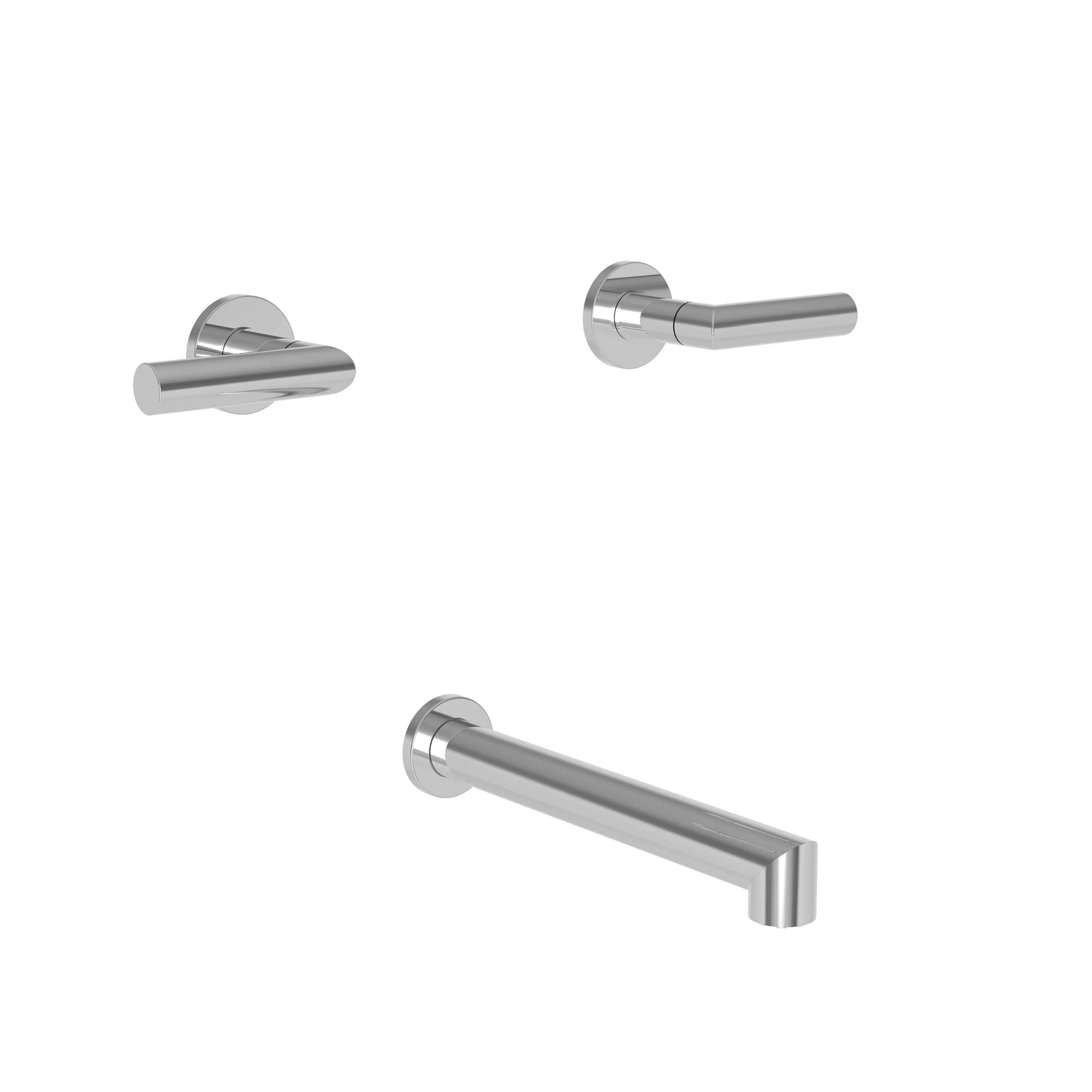 Newport Brass Pavani 3-3125 — Llenador de Tina de Pared — Cromo Pulido
