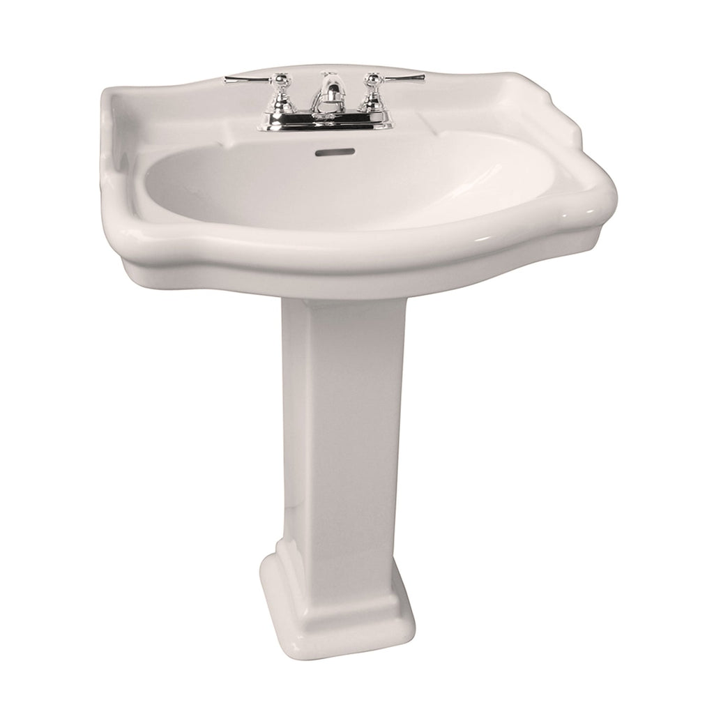 Barclay Stanford 660 — Lavabo con Pedestal Rectangular de Cerámica — imagen 3