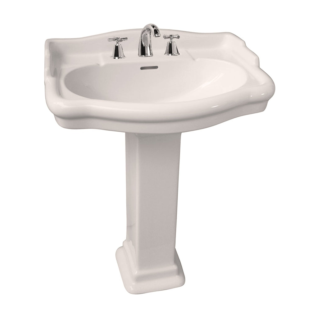 Barclay Stanford 660 — Lavabo con Pedestal Rectangular de Cerámica — imagen 4