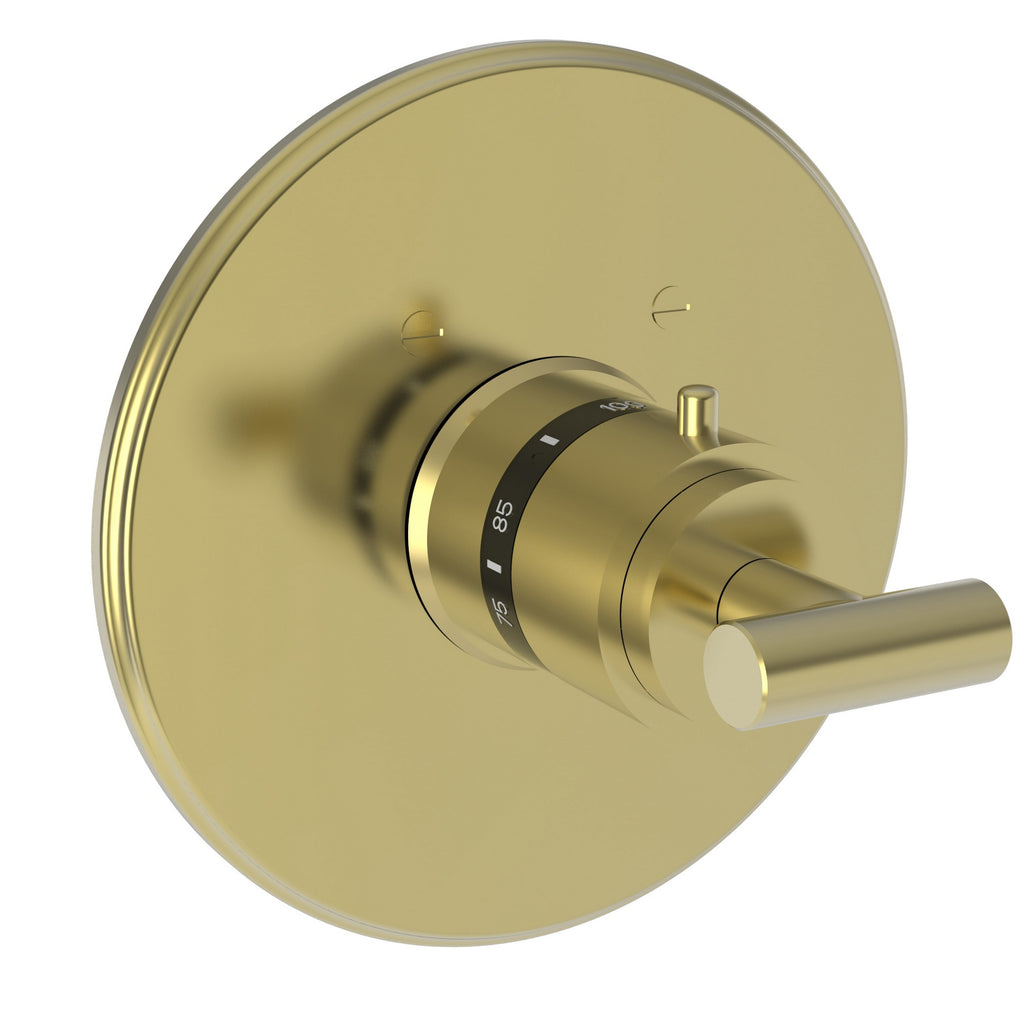 Newport Brass Pavani 3-994LTR — Placa Termostática Redonda de 3/4" — Latón sin Laca (Living)