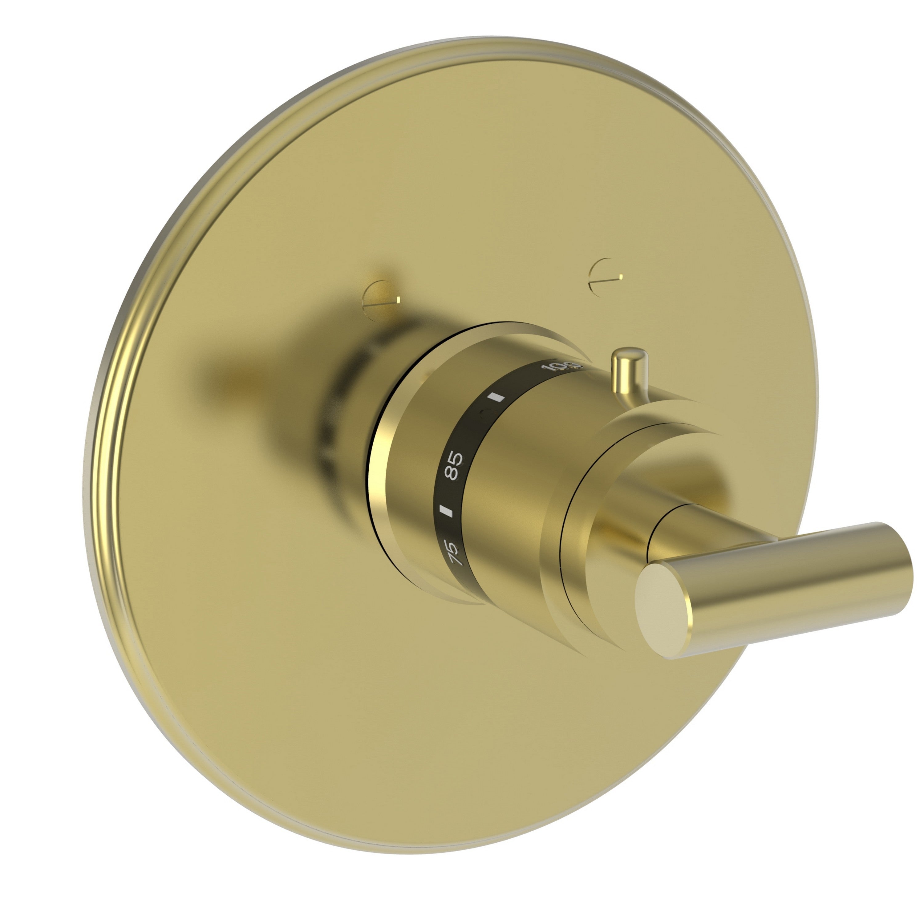 Newport Brass Pavani 3-994LTR — Placa Termostática Redonda de 3/4" — Latón sin Laca (Living)