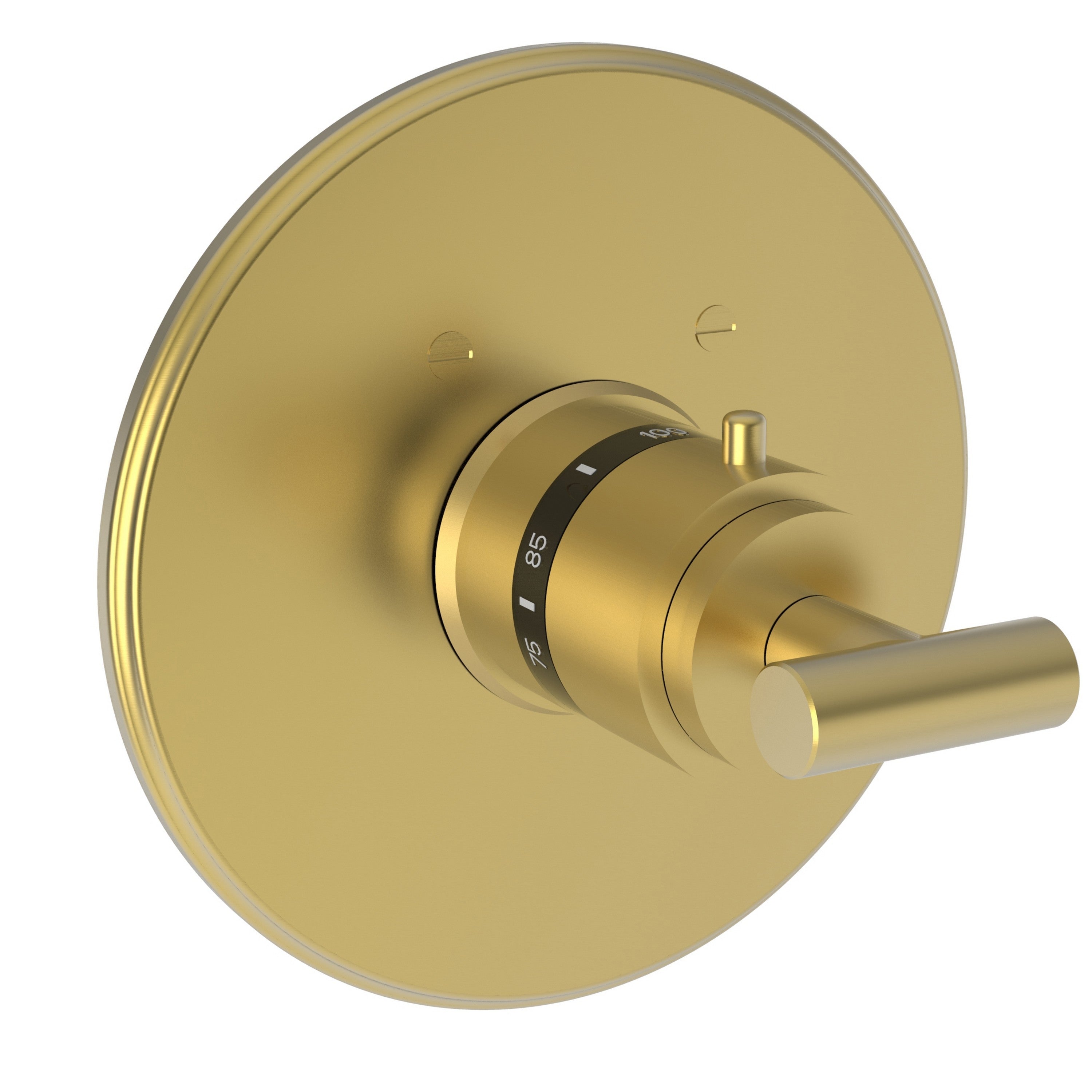 Newport Brass Pavani 3-994LTR — Placa Termostática Redonda de 3/4" — Oro Satinado (PVD)