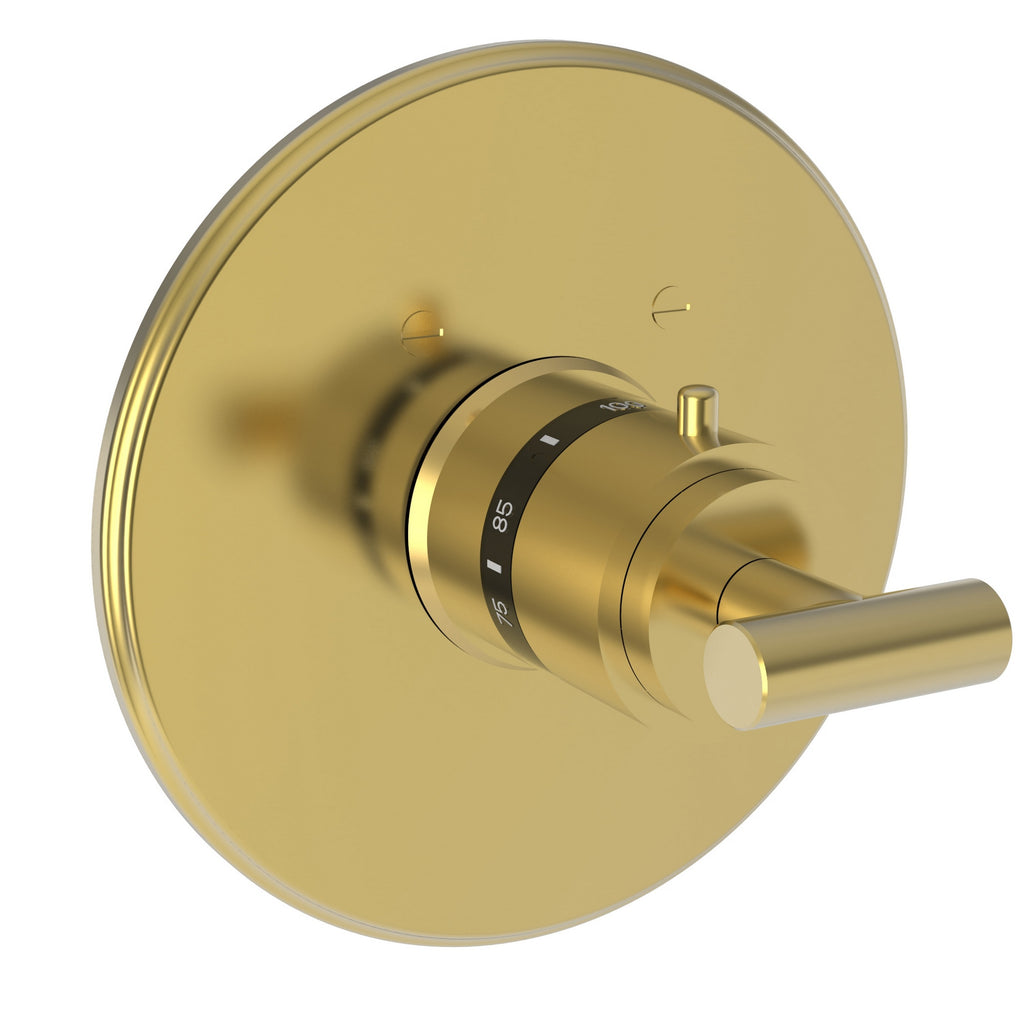 Newport Brass Pavani 3-994LTR — Placa Termostática Redonda de 3/4" — Oro Pulido (PVD)