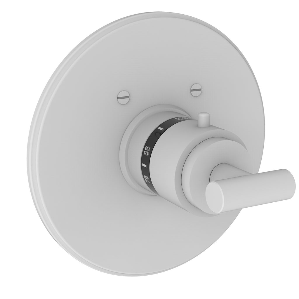 Newport Brass Pavani 3-994LTR — Placa Termostática Redonda de 3/4" — Blanco Mate