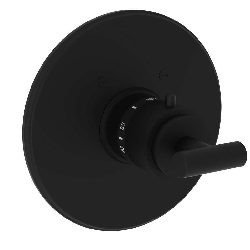 Newport Brass Pavani 3-994LTR — Placa Termostática Redonda de 3/4" — Negro Mate