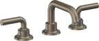 California Faucets Descanso 8" Llave de Lavabo de 3 Orificios para Cubierta, con Dos Manerales - Manija Lisa