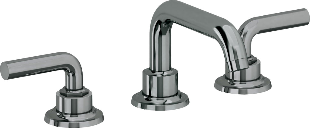 California Faucets Descanso 8" Llave de Lavabo de 3 Orificios para Cubierta, con Dos Manerales - Manija Lisa