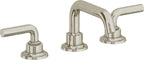 California Faucets Descanso 8" Llave de Lavabo de 3 Orificios para Cubierta, con Dos Manerales - Manija Lisa