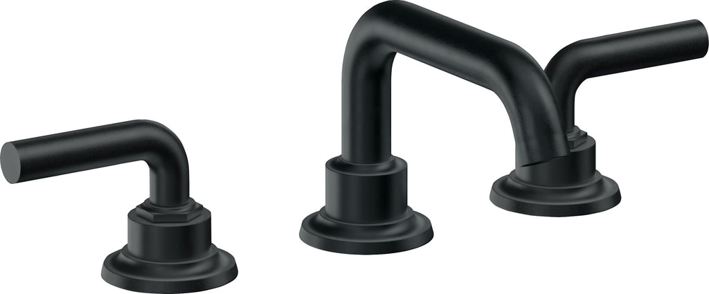 California Faucets Descanso 8" Llave de Lavabo de 3 Orificios para Cubierta, con Dos Manerales - Manija Lisa