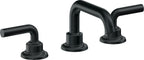 California Faucets Descanso 8" Llave de Lavabo de 3 Orificios para Cubierta, con Dos Manerales - Manija Lisa