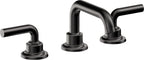 California Faucets Descanso 8" Llave de Lavabo de 3 Orificios para Cubierta, con Dos Manerales - Manija Lisa