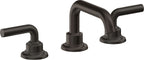 California Faucets Descanso 8" Llave de Lavabo de 3 Orificios para Cubierta, con Dos Manerales - Manija Lisa
