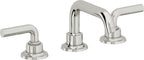 California Faucets Descanso 8" Llave de Lavabo de 3 Orificios para Cubierta, con Dos Manerales - Manija Lisa