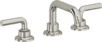 California Faucets Descanso 8" Llave de Lavabo de 3 Orificios para Cubierta, con Dos Manerales - Manija Lisa