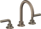 California Faucets Descanso 8" Llave de Lavabo de 3 Orificios para Cubierta, con Dos Manerales - Manija Lisa