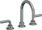 California Faucets Descanso 8" Llave de Lavabo de 3 Orificios para Cubierta, con Dos Manerales - Manija Lisa
