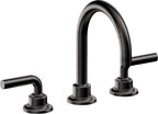 California Faucets Descanso 8" Llave de Lavabo de 3 Orificios para Cubierta, con Dos Manerales - Manija Lisa