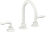 California Faucets Descanso 8" Llave de Lavabo de 3 Orificios para Cubierta, con Dos Manerales - Manija Lisa