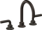 California Faucets Descanso 8" Llave de Lavabo de 3 Orificios para Cubierta, con Dos Manerales - Manija Lisa