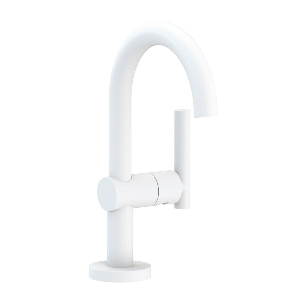 Newport Brass Pavani 3103 — Llave de Lavabo Monomando de Un Orificio — Blanco Mate
