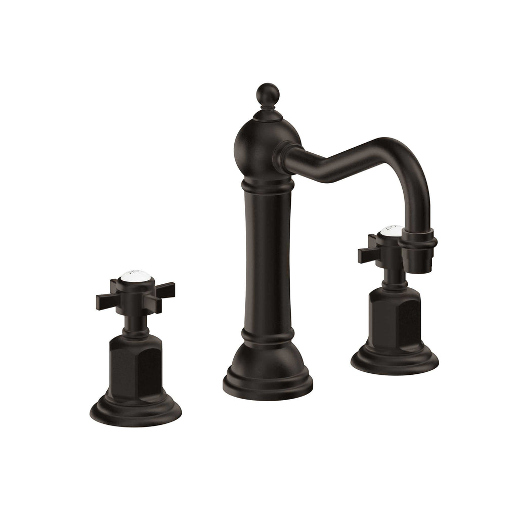 California Faucets Montecito 8" Llave de Lavabo de 3 Orificios para Cubierta, con Dos Manerales - Bronce Bella Terra