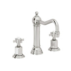 California Faucets Montecito 8" Llave de Lavabo de 3 Orificios para Cubierta, con Dos Manerales - Cromo Pulido