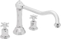 California Faucets Montecito Juego Completo para Tina Romana - Cromo Pulido