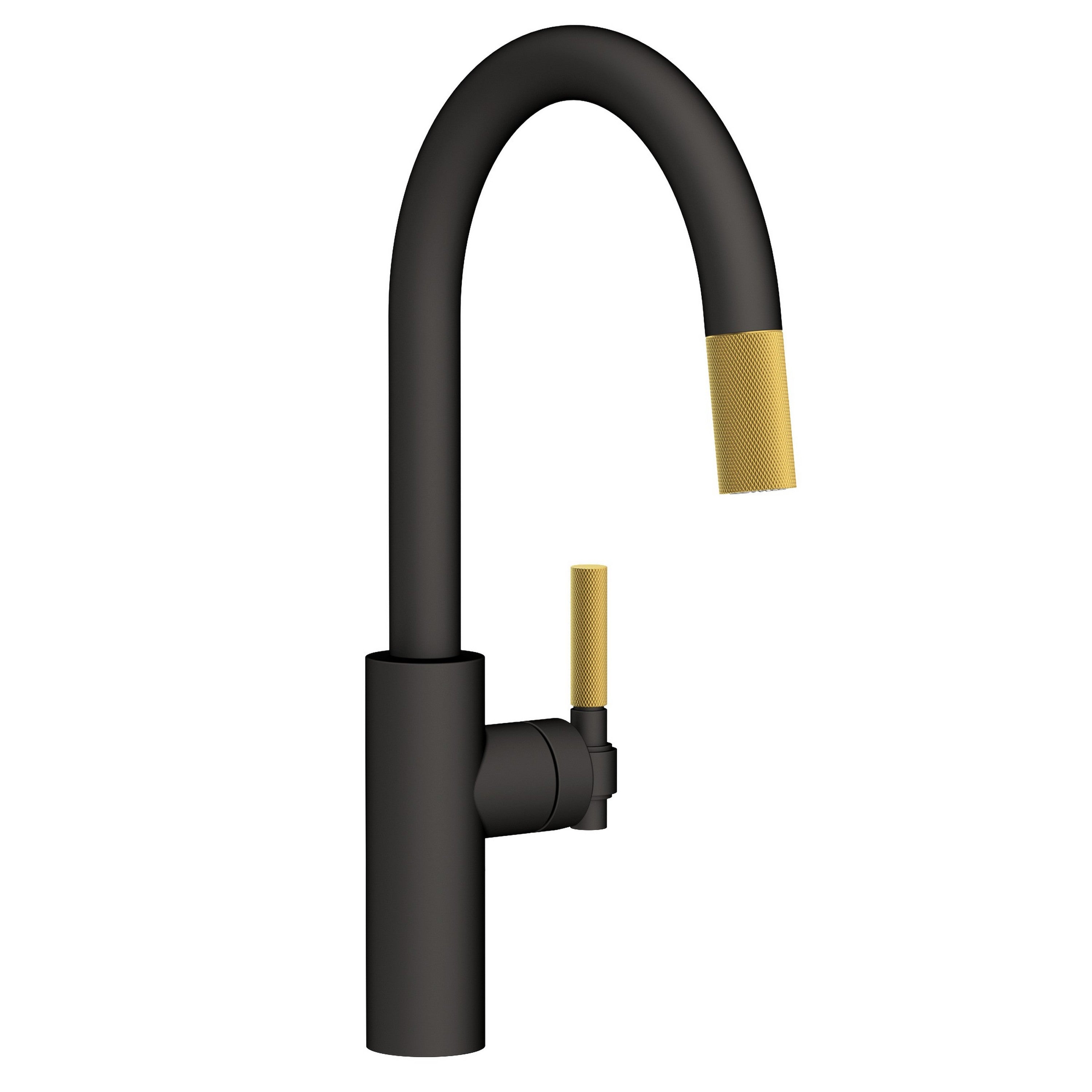 Newport Brass Muncy 3290-5113 — vista de producto — Flat Black x Satin Brass - PVD