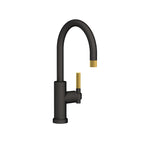 Newport Brass Muncy 3290-5233 — vista de producto — Flat Black x Satin Brass - PVD