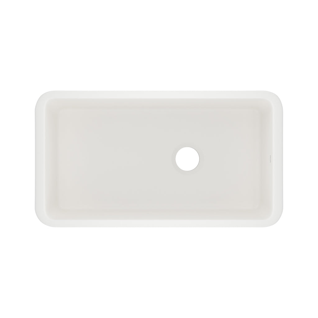 Rohl Allia Tarja Sencilla Bajocubierta de Fireclay 34" - Pergame