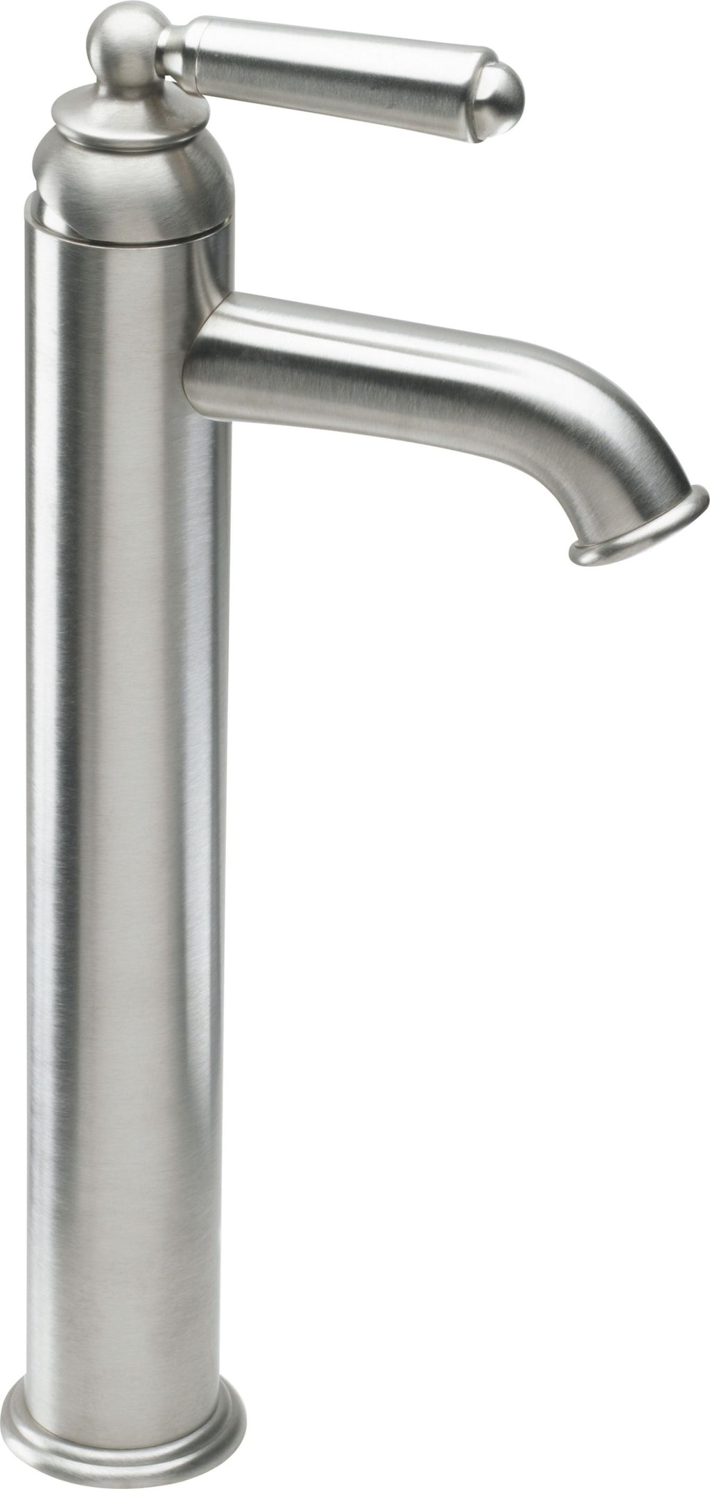 California Faucets Montecito Llave de Lavabo de Un Solo Orificio - Pico Alto - Palanca Art Deco