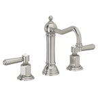 California Faucets Montecito 8" Llave de Lavabo de 3 Orificios para Cubierta, con Dos Manerales - Níquel Pulido