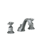 California Faucets Cardiff 8" Llave de Lavabo de 3 Orificios para Cubierta, con Dos Manerales - Níquel Negro